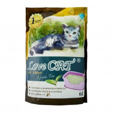 Love Cat Tofu Cat Litter Green Tea 6L, LC-Green Tea, cat Tofu, Love Cat, cat Litter, catsmart, Litter, Tofu